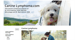 Desktop Screenshot of caninelymphoma.com