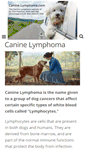 Mobile Screenshot of caninelymphoma.com