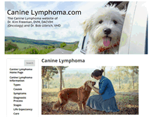 Tablet Screenshot of caninelymphoma.com